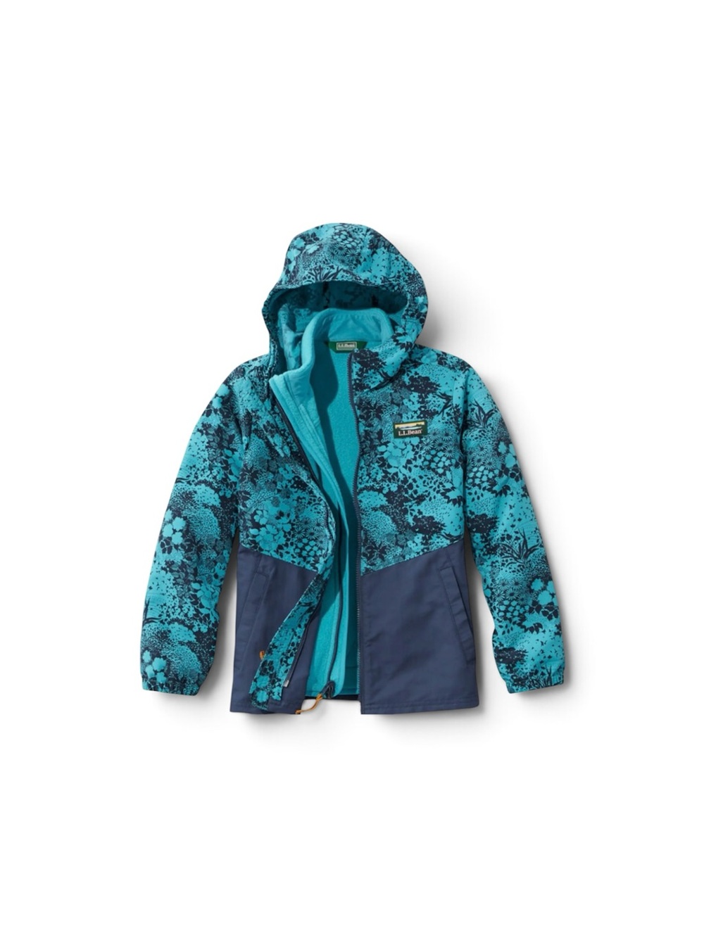 LLBean Kids Blue 3 in 1 jacket M 10-12